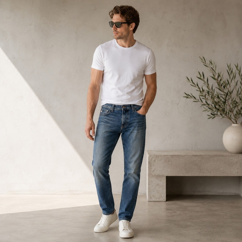 AG Adriano Goldschmied Tellis Modern Slim Jeans 33x30 Japanese Denim 360 Stretch